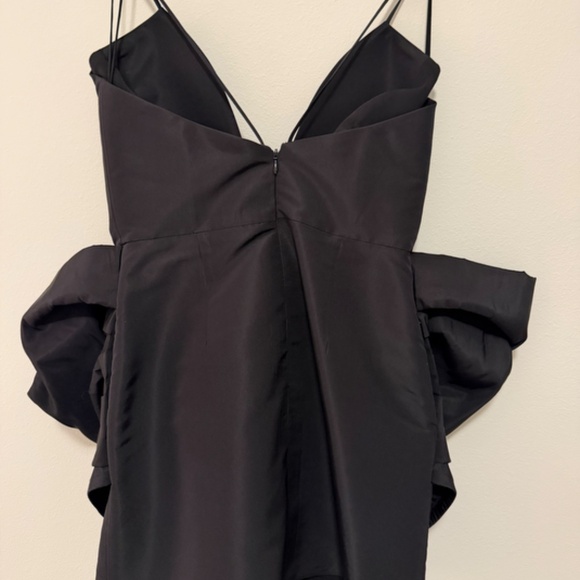 CAROLINA HERRERA - Bow-Embellished Silk-Faille Mini Dress - Picture 8 of 11